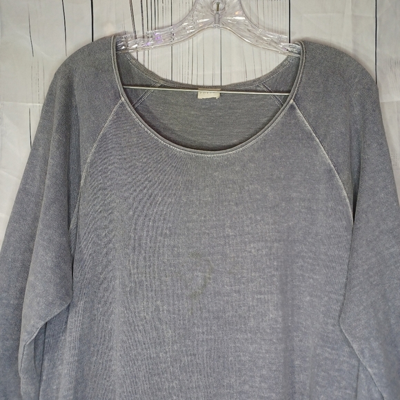 Poetry Blue Ocean Hemp/ Cotton Dress with Pockets - Picture 3 of 15